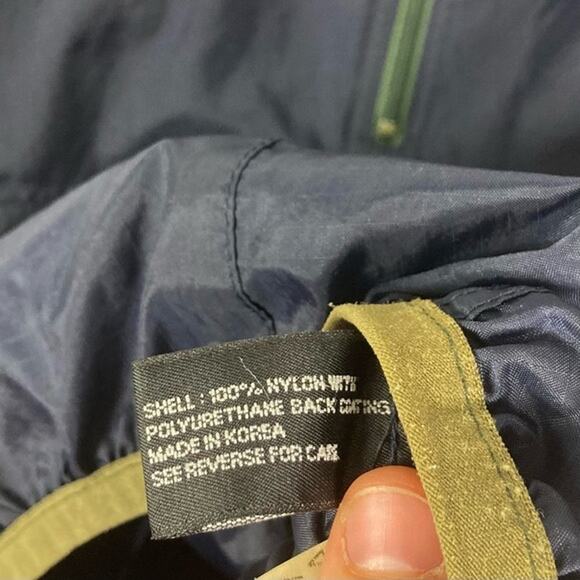 NWOT VINTAGE STRUCTURE SPORT Windbreaker L Navy Mock Neck 1/2 Zip - Picture 4 of 7